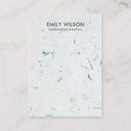 TARJETA DE VISITA AQUA PETAL HANDMADE PAPEL STUD EARRING PANPLAY