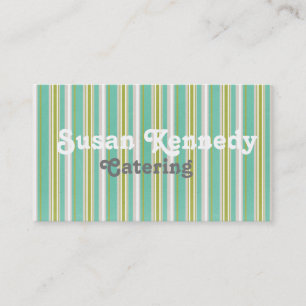 Tarjeta de visita Aqua Stripes