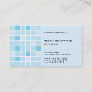 Tarjeta de visita Aqua Tile