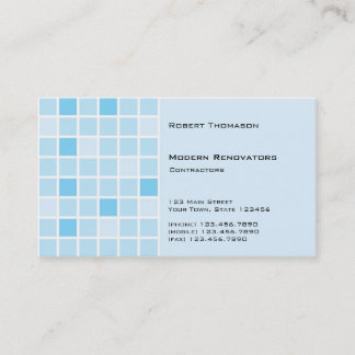 Tarjeta de visita Aqua Tile