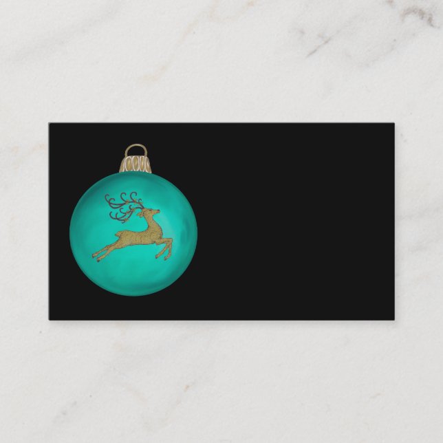 TARJETA DE VISITA AQUAMARINE CHRISTMAS BUBBLE (Anverso)