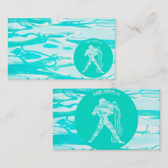 Tarjeta de visita Aquarius (Anverso / Reverso)