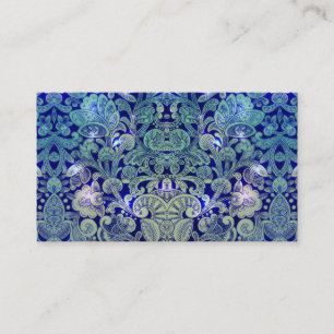 Tarjeta De Visita Arabesque del Victorian, ALAMEDA - verde de la