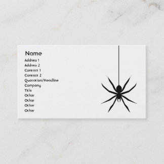 Tarjeta De Visita Araña - negocio
