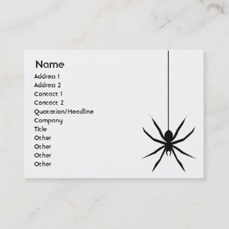 Tarjeta De Visita Araña - rechoncha