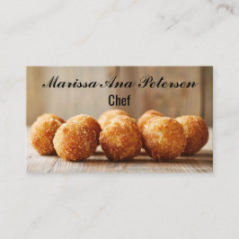 Tarjeta De Visita Arancini Cocinando Chef Personalizado