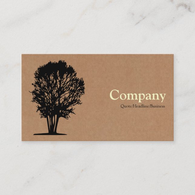 Tarjeta De Visita Árbol 03 - Caja de cartón (Anverso)