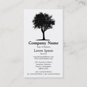 Tarjeta De Visita Árbol 06 - Blanco