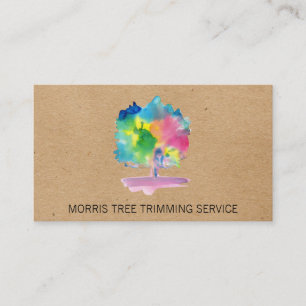 Tarjeta De Visita Árbol acuático   Paisaje