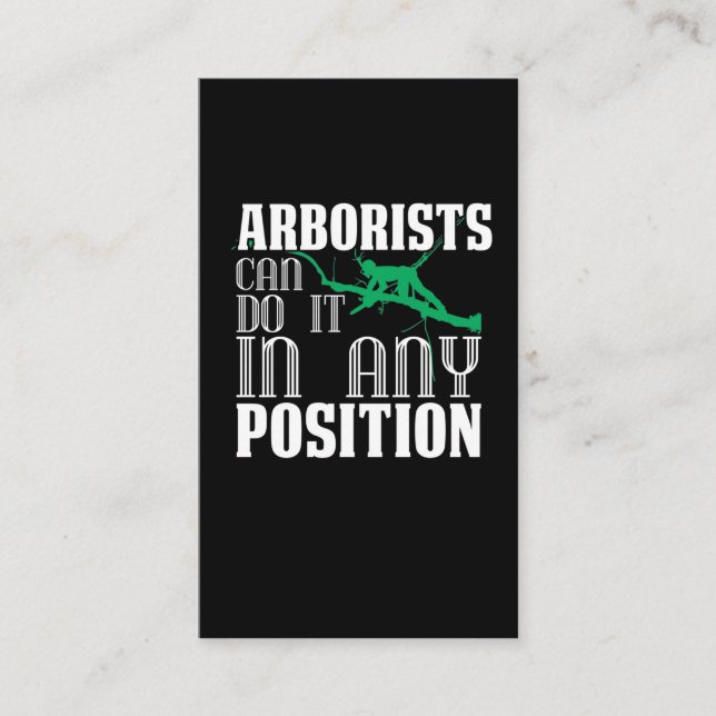 Tarjeta De Visita Árbol arborista Robot arboricultor (Anverso)