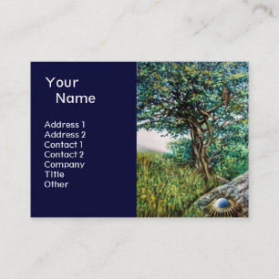 Tarjeta De Visita ÁRBOL AURORA / ÁRBOL MAGIC, verde, azul