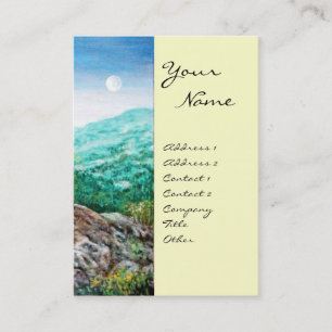 Tarjeta De Visita ÁRBOL AURORA / ÁRBOL MAGIC, verde, azul, blanco