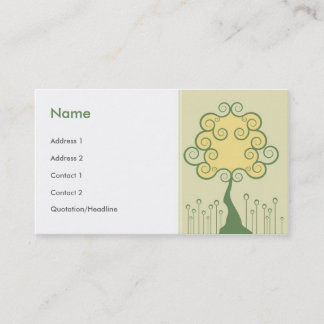 Tarjeta De Visita Árbol caprichoso