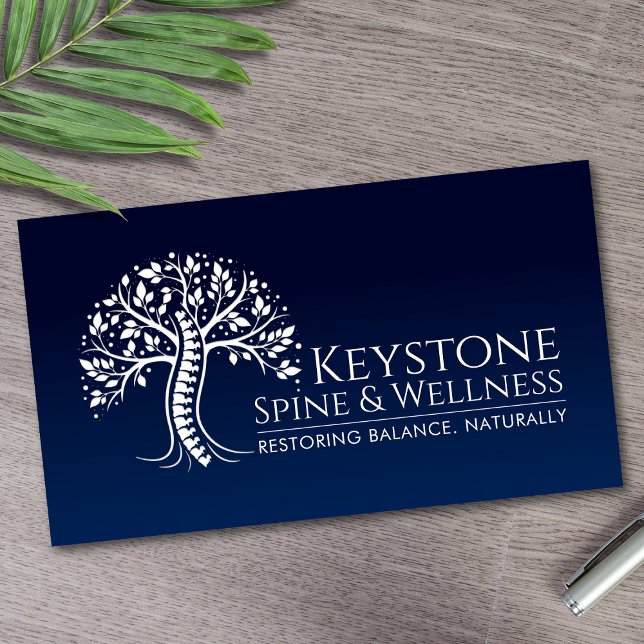 Tarjeta De Visita Árbol de columna blanca (Subido por el creador)