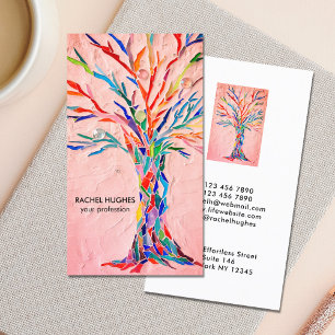 Tarjeta De Visita Árbol de coral profesional