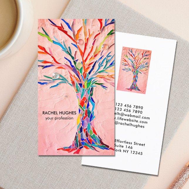 Tarjeta De Visita Árbol de coral profesional (Subido por el creador)