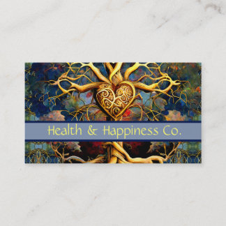 Tarjeta De Visita Árbol de Corazón de Vida