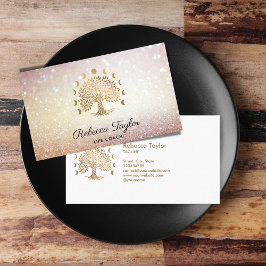 Tarjeta De Visita árbol de entrenamiento de vida terapeuta fases de 