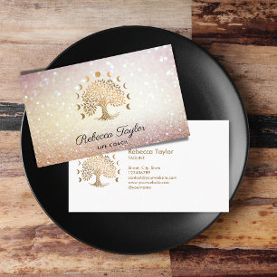 Tarjeta De Visita árbol de entrenamiento de vida terapeuta fases de 