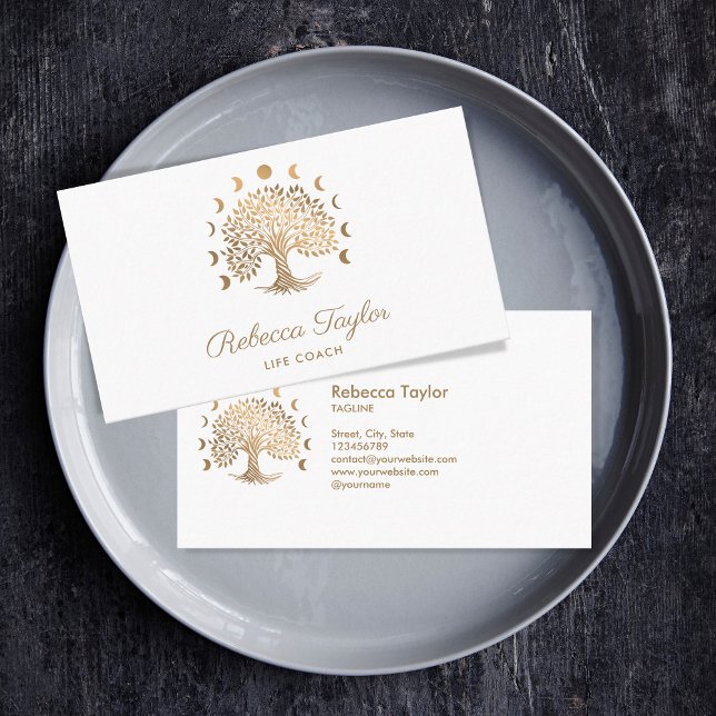 Tarjeta De Visita árbol de entrenamiento de vida terapeuta fases de  (Subido por el creador)