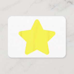 Tarjeta De Visita Árbol de estrella amarilla Feliz Navidad