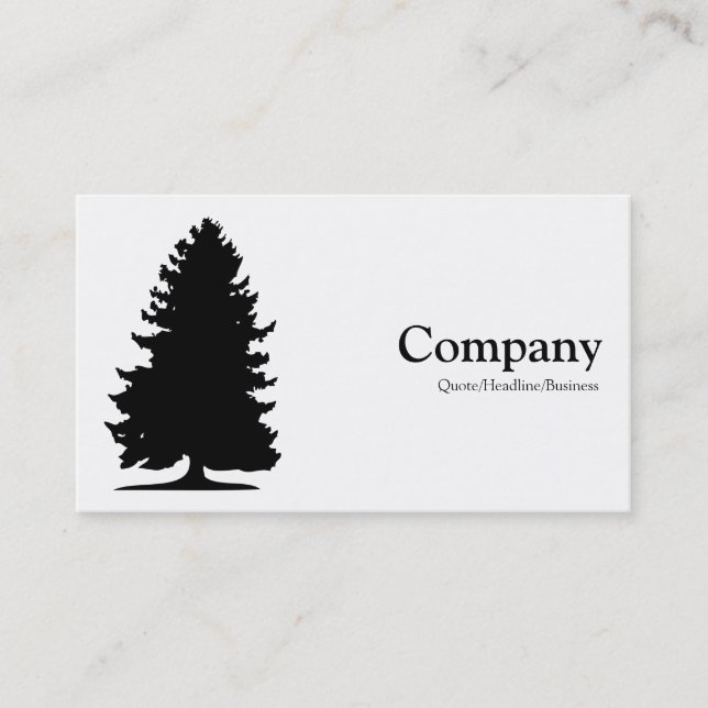 Tarjeta De Visita Árbol de flores - Blanco (Anverso)