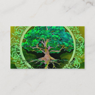 Tarjeta De Visita Árbol de la salud y de la prosperidad de la vida