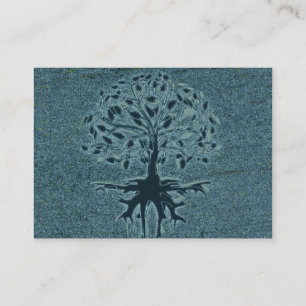 Tarjeta De Visita Árbol de la turquesa de la vida