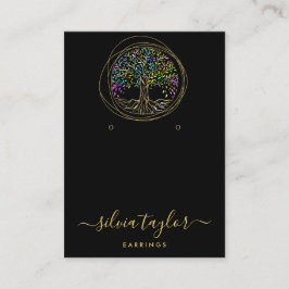 Tarjeta De Visita Árbol de la vida Árbol espiritual orgánico