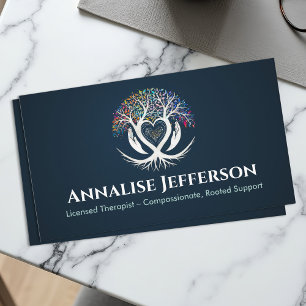 Tarjeta De Visita Árbol de la vida - Compasión - Apoyo Centrado en e