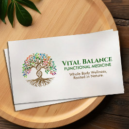 Tarjeta De Visita Árbol de la Vida Doble Hélice ADN Medicina Funcion