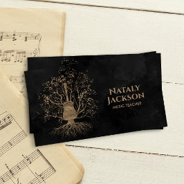 Tarjeta De Visita Árbol de música de guitarra