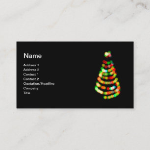 Tarjeta De Visita Árbol de navidad