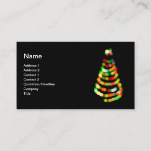 Tarjeta De Visita árbol de Navidad