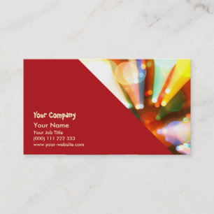 Tarjeta De Visita Árbol de navidad con los haces luminosos