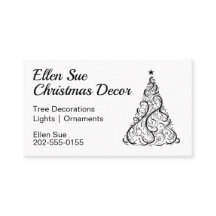 Árbol de Navidad mínimo negro y blanco