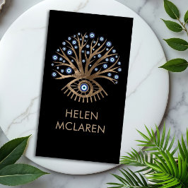 Tarjeta De Visita Árbol de ojos griego - Mati Mataki