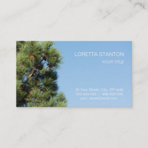 Tarjeta De Visita Árbol de pinos
