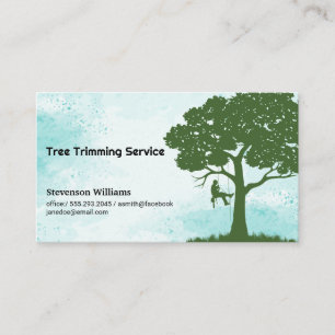 Tarjeta De Visita Árbol de recorte de trabajo   Paisajismo   Topiary