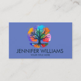 Tarjeta De Visita Árbol de vida - Yggdrasil - Tinta acuarela