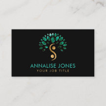 Árbol de vida Yin Yang - hojas malaquitas