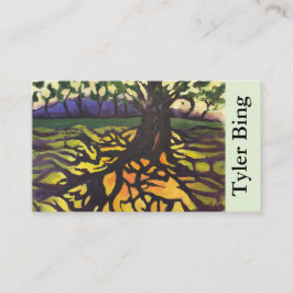 Tarjeta De Visita Árbol del arte abstracto distintivo 'de Life