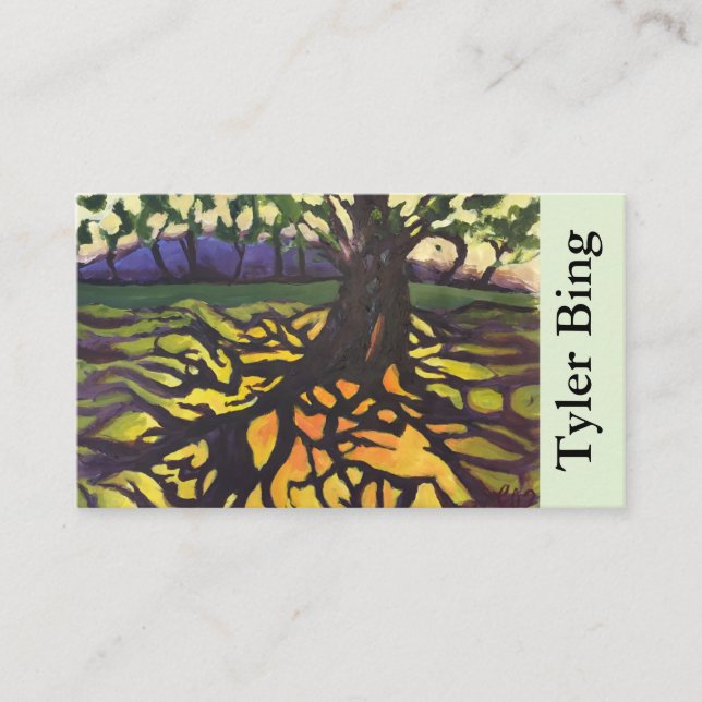 Tarjeta De Visita Árbol del arte abstracto distintivo 'de Life (Anverso)