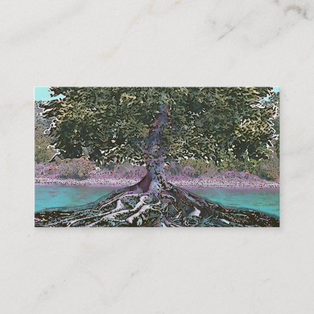 Tarjeta De Visita Árbol del borde de los lagos life (Anverso)