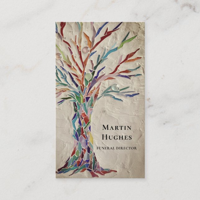 Tarjeta De Visita Árbol del director funerario (Anverso)