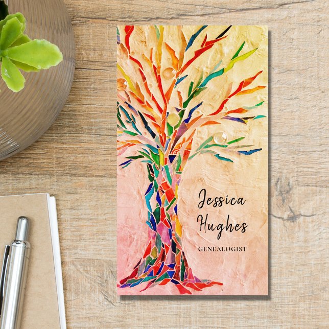 Tarjeta De Visita Árbol genealógico de familia Beige (Subido por el creador)