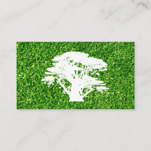 Tarjeta De Visita Árbol   Grasa   Paisaje