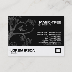 Tarjeta De Visita Árbol mágico - negro (00000)