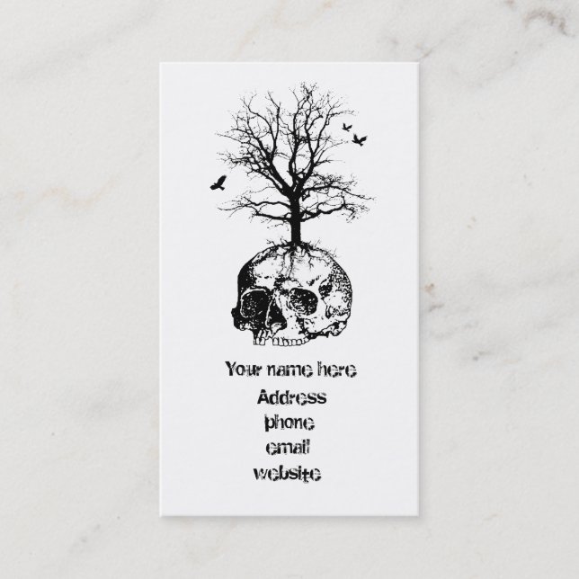 Tarjeta De Visita Árbol muerto (Anverso)