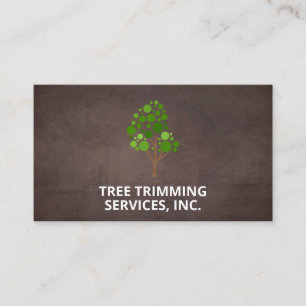 Tarjeta De Visita Árbol   Paisaje   Fondo de textura marrón